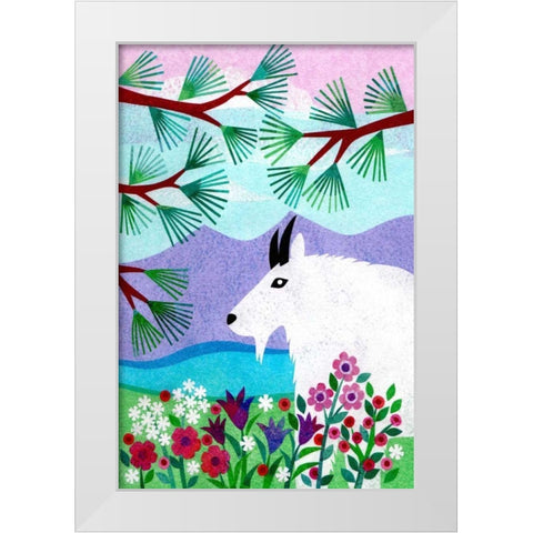 Forest Creatures V White Modern Wood Framed Art Print by Conway, Kim
