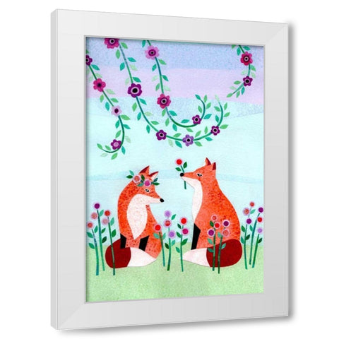 Forest Creatures VII White Modern Wood Framed Art Print by Conway, Kim