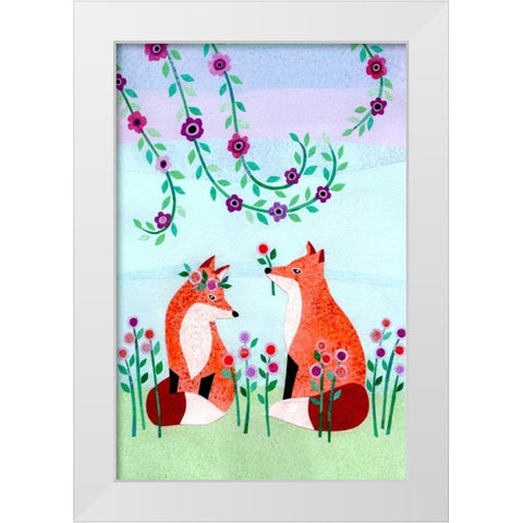 Forest Creatures VII White Modern Wood Framed Art Print by Conway, Kim