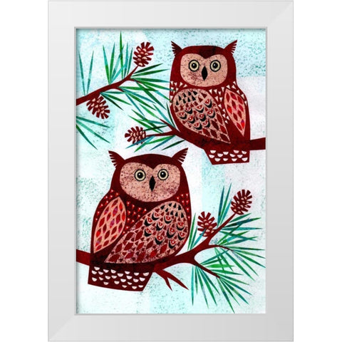 Forest Creatures VIII White Modern Wood Framed Art Print by Conway, Kim