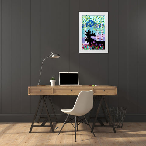 Forest Creatures XII White Modern Wood Framed Art Print by Conway, Kim