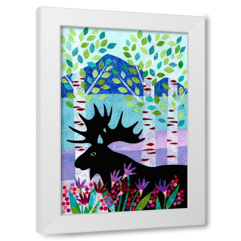 Forest Creatures XII White Modern Wood Framed Art Print by Conway, Kim