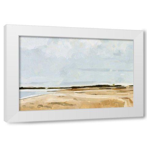 Quiet Coast I White Modern Wood Framed Art Print by Caroline, Emma