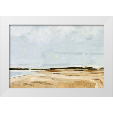 Quiet Coast I White Modern Wood Framed Art Print by Caroline, Emma