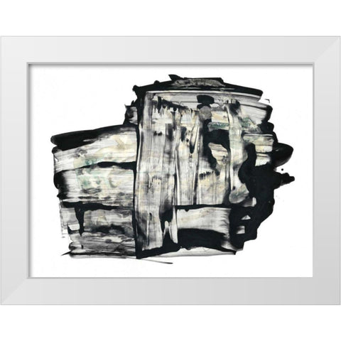 Inscrutible I White Modern Wood Framed Art Print by Stramel, Renee W.