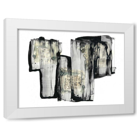 Inscrutible II White Modern Wood Framed Art Print by Stramel, Renee W.