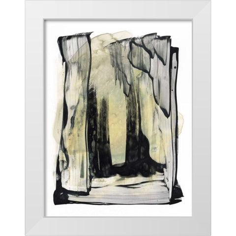 Noir Essence III White Modern Wood Framed Art Print by Stramel, Renee W.
