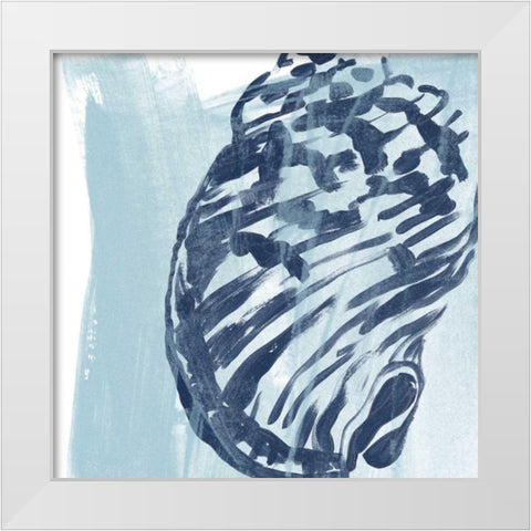 Ocean Study III White Modern Wood Framed Art Print by Vess, June Erica
