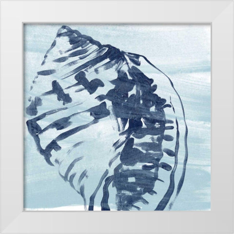 Ocean Study VI White Modern Wood Framed Art Print by Vess, June Erica