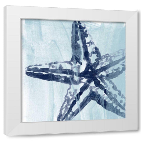 Ocean Study VIII White Modern Wood Framed Art Print by Vess, June Erica