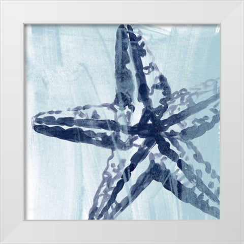 Ocean Study VIII White Modern Wood Framed Art Print by Vess, June Erica