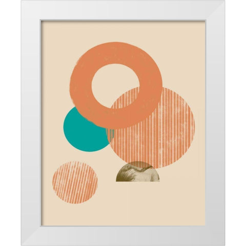Coastal Medallions II White Modern Wood Framed Art Print by Green, Jacob