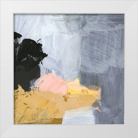 Niebla II White Modern Wood Framed Art Print by Borges, Victoria