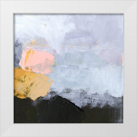 Niebla III White Modern Wood Framed Art Print by Borges, Victoria