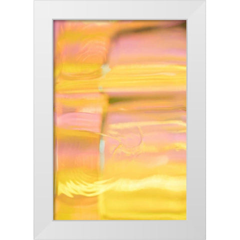 Sunny Glass I White Modern Wood Framed Art Print by Stramel, Renee W.
