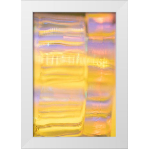 Sunny Glass II White Modern Wood Framed Art Print by Stramel, Renee W.