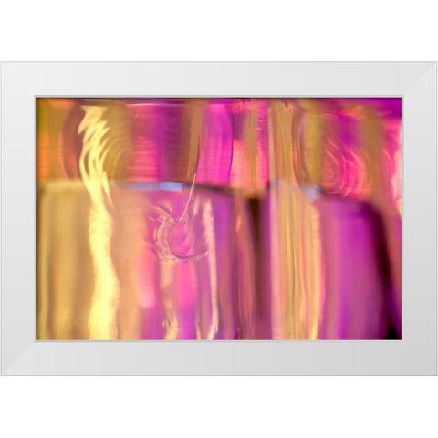 Abstracted Glass I White Modern Wood Framed Art Print by Stramel, Renee W.
