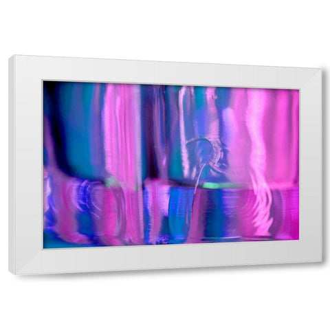 Abstracted Glass II White Modern Wood Framed Art Print by Stramel, Renee W.