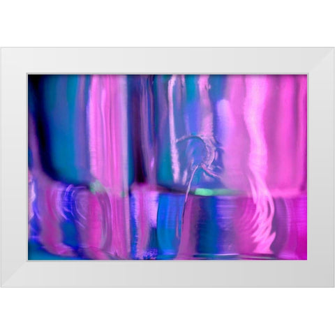 Abstracted Glass II White Modern Wood Framed Art Print by Stramel, Renee W.