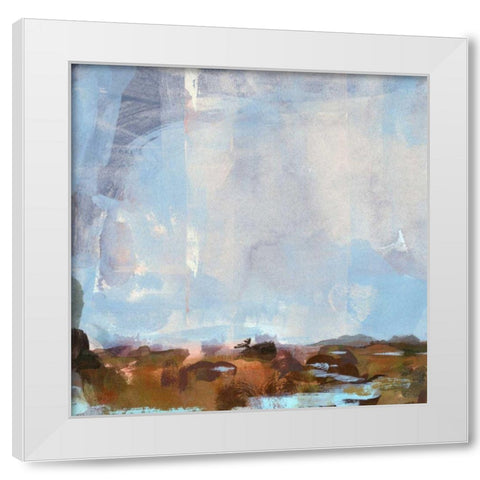 Rannoch Moor I White Modern Wood Framed Art Print by Green, Jacob
