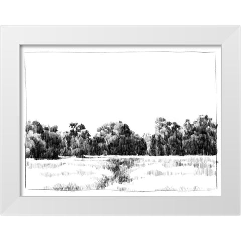 Northern Neck Landscape I White Modern Wood Framed Art Print by Caroline, Emma