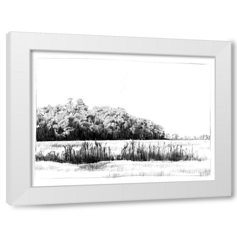 Northern Neck Landscape II White Modern Wood Framed Art Print by Caroline, Emma