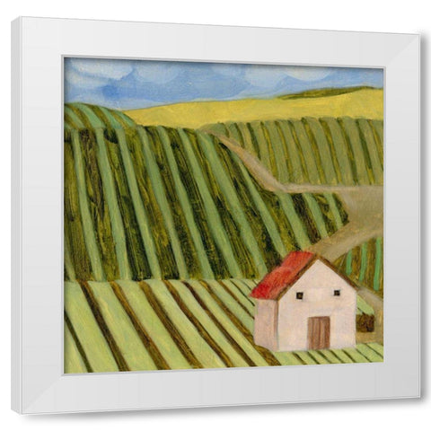 Mountain House I White Modern Wood Framed Art Print by Wang, Melissa