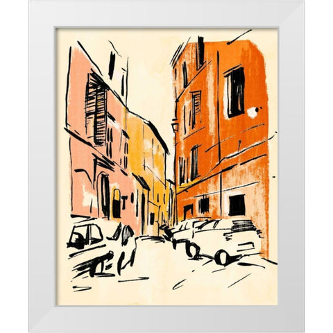 Euro Voyage I White Modern Wood Framed Art Print by Warren, Annie