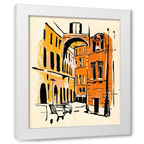 Euro Voyage II White Modern Wood Framed Art Print by Warren, Annie
