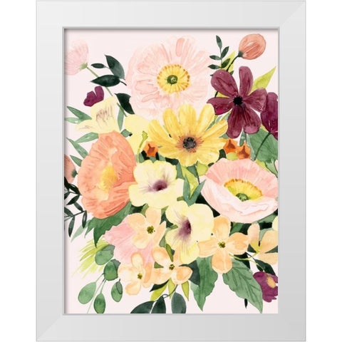 Floralist I White Modern Wood Framed Art Print by Popp, Grace