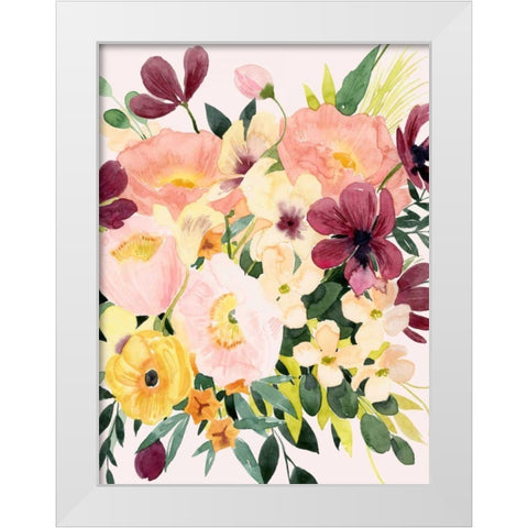 Floralist II White Modern Wood Framed Art Print by Popp, Grace