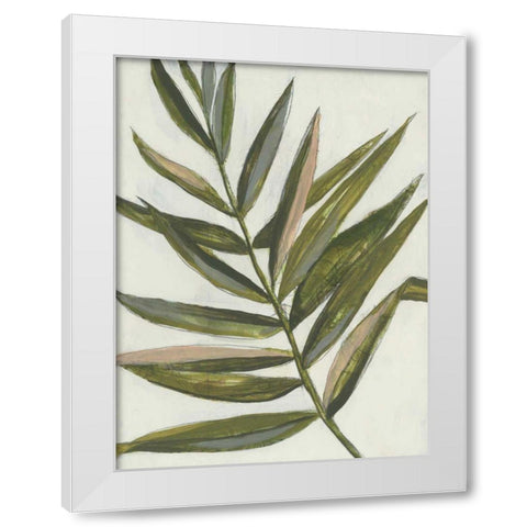 Pastel Frond II White Modern Wood Framed Art Print by Goldberger, Jennifer
