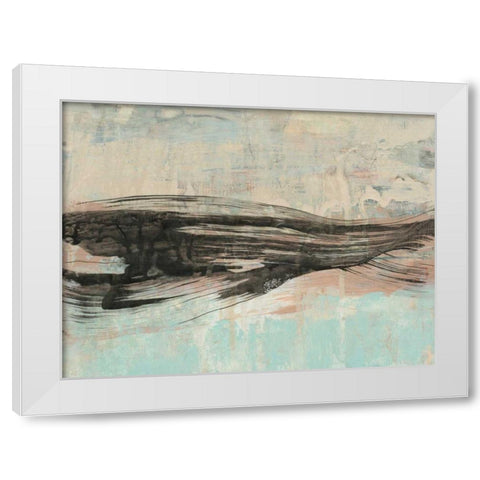Ebony Ribbon I White Modern Wood Framed Art Print by Goldberger, Jennifer