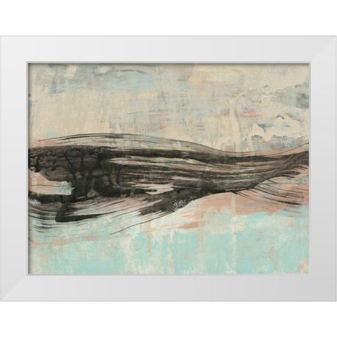 Ebony Ribbon I White Modern Wood Framed Art Print by Goldberger, Jennifer