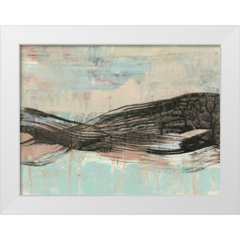 Ebony Ribbon II White Modern Wood Framed Art Print by Goldberger, Jennifer