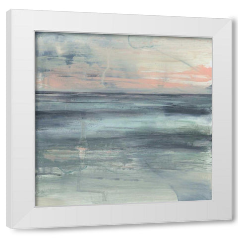 Pastel Coast I White Modern Wood Framed Art Print by Goldberger, Jennifer