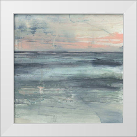 Pastel Coast I White Modern Wood Framed Art Print by Goldberger, Jennifer