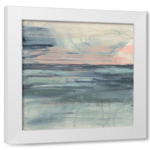 Pastel Coast II White Modern Wood Framed Art Print by Goldberger, Jennifer