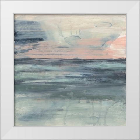 Pastel Coast II White Modern Wood Framed Art Print by Goldberger, Jennifer