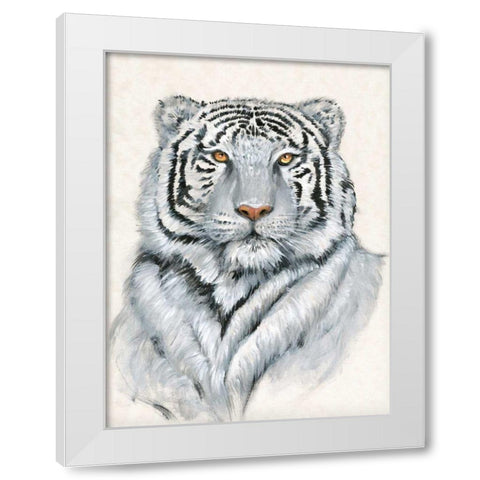 White Tiger I White Modern Wood Framed Art Print by OToole, Tim