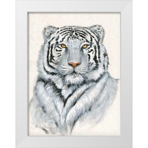 White Tiger I White Modern Wood Framed Art Print by OToole, Tim