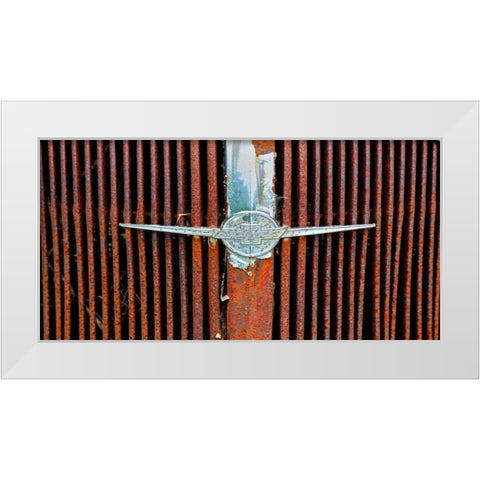 Car Graveyard I White Modern Wood Framed Art Print by McLoughlin, James