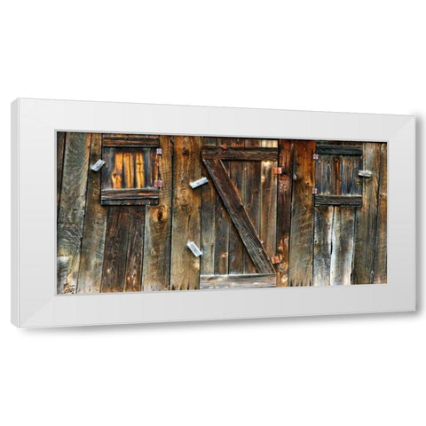 Barnside IV White Modern Wood Framed Art Print by McLoughlin, James