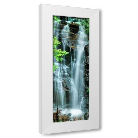 Vertical Falls I White Modern Wood Framed Art Print by McLoughlin, James