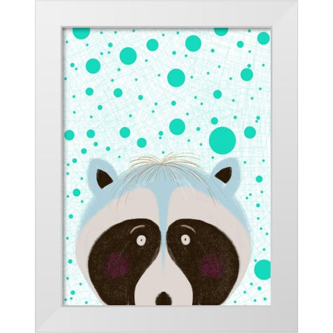 Peeky Boo I White Modern Wood Framed Art Print by Moore, Regina