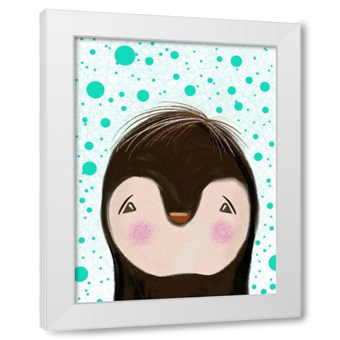 Peeky Boo II White Modern Wood Framed Art Print by Moore, Regina