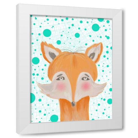 Peeky Boo IV White Modern Wood Framed Art Print by Moore, Regina