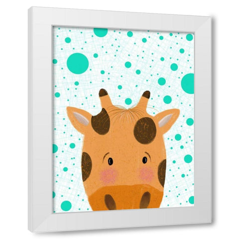 Peeky Boo VI White Modern Wood Framed Art Print by Moore, Regina