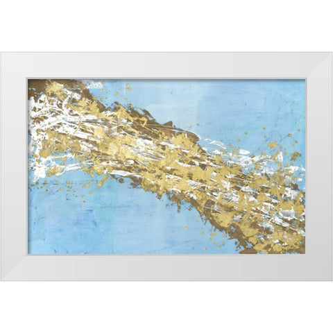 Mistral V in Azure White Modern Wood Framed Art Print by Willett, Michael