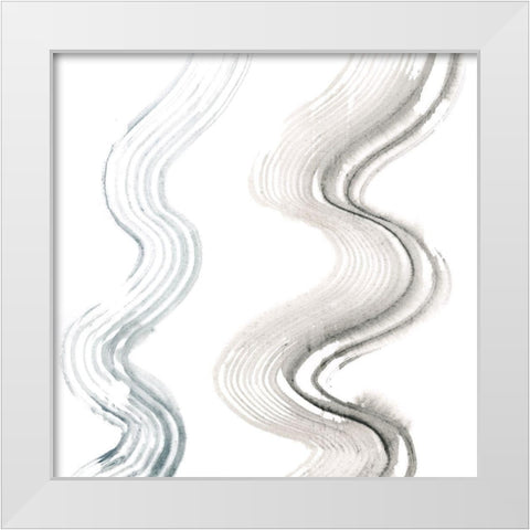 Algorithms I White Modern Wood Framed Art Print by Lam, Vanna